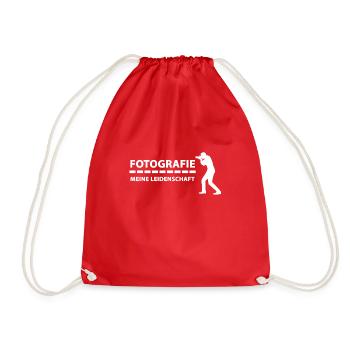 Passionate photography - Drawstring Bag - red - Front