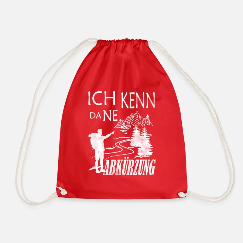 Ich kenn da ne Abkürzung - Turnbeutel - Rot
