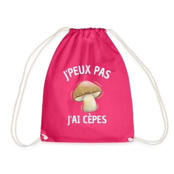 j'peux pas j'ai cèpes idée cadeau - Sac de sport léger - fuchsia - Devant