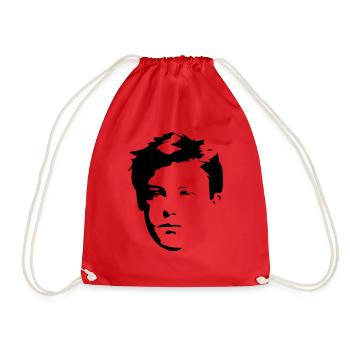 Rimbaud - Drawstring Bag - red - Front