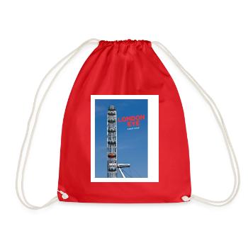 London Eye - Drawstring Bag - red - Front