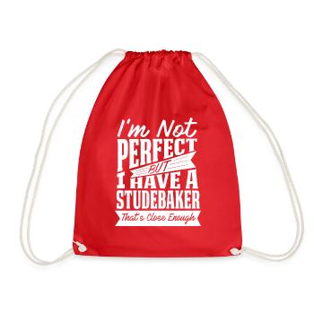 PERFECT WITH STUDEBAKER W - Drawstring Bag - red - Front