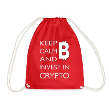 117179778 193801028 Bitcoin Trading Crypto - Turnbeutel - Rot - Vorne