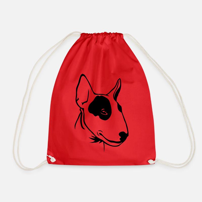 Bull Terrier - Turnbeutel - Rot