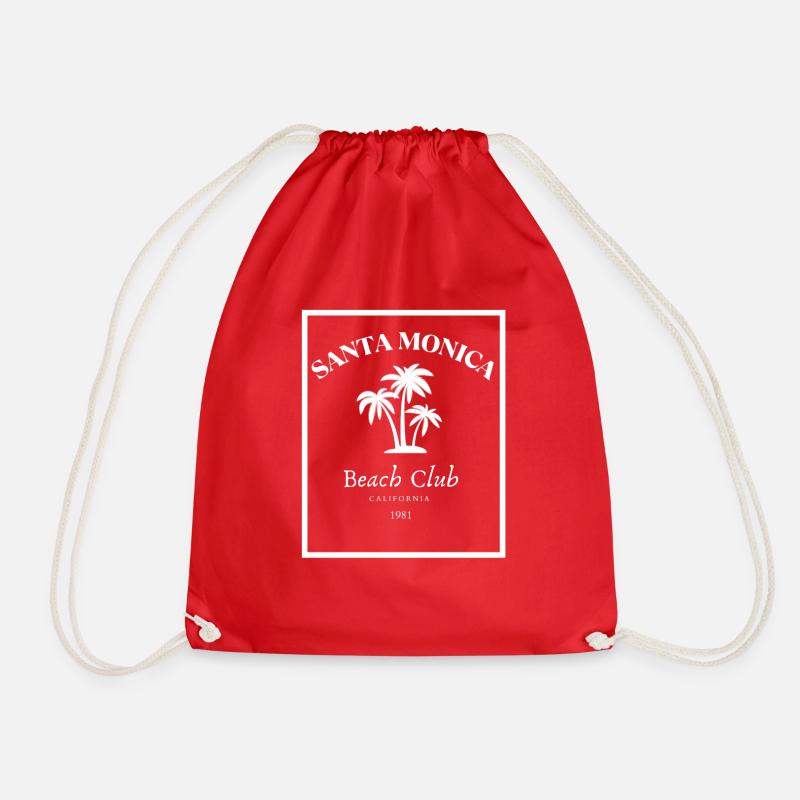 Santa Monica - Drawstring Bag - red