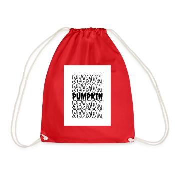 White Orange Be Wild Humble Tshirt Design - Drawstring Bag - red - Front