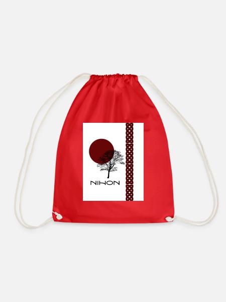 Nihontree - Drawstring Bag - red
