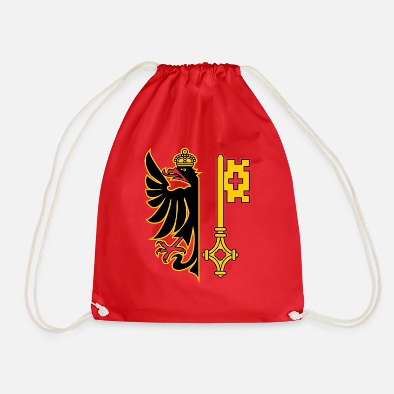 Flagge von Genf - Turnbeutel - Rot