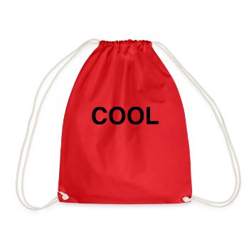 Cool - Drawstring Bag - red - Front
