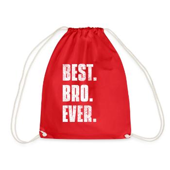 Brother - Best Brother - Drawstring Bag - red - Front