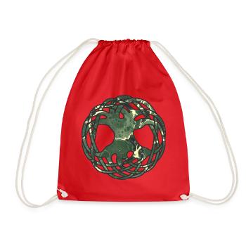 Arbre de vie celtique e 226 - Sac de sport léger - rouge - Devant