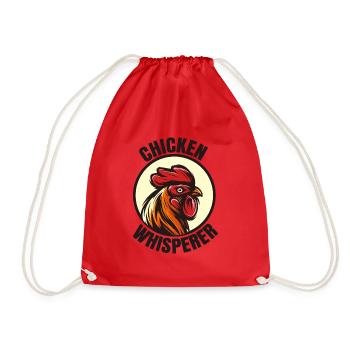 Chicken Whisperer Farmer Farmer Farmer Gift - Drawstring Bag - red - Front