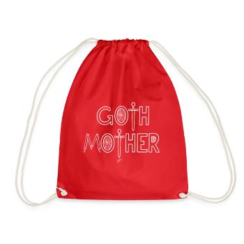 GothMother Dunkle Shirts - Turnbeutel - Rot - Vorne