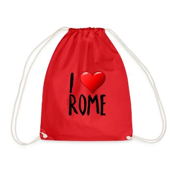 J'aime Rome - Sac de sport léger - rouge - Devant