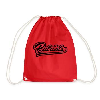 Patriots T Shirt Umriss - Turnbeutel - Rot - Vorne