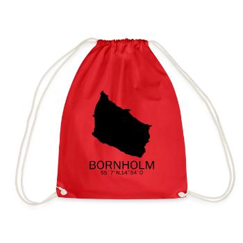 Bornholm cadeau Danemark disant Nord - Sac de sport léger - rouge - Devant