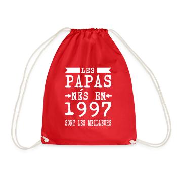 Dads born are better for it - Drawstring Bag - red - Front