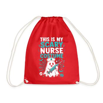 Nurse Nurse Halloween - Drawstring Bag - red - Front