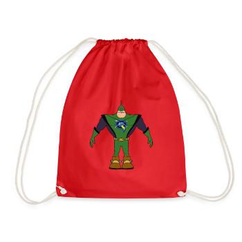 Capitaine Qwark - Sac de sport léger - rouge - Devant