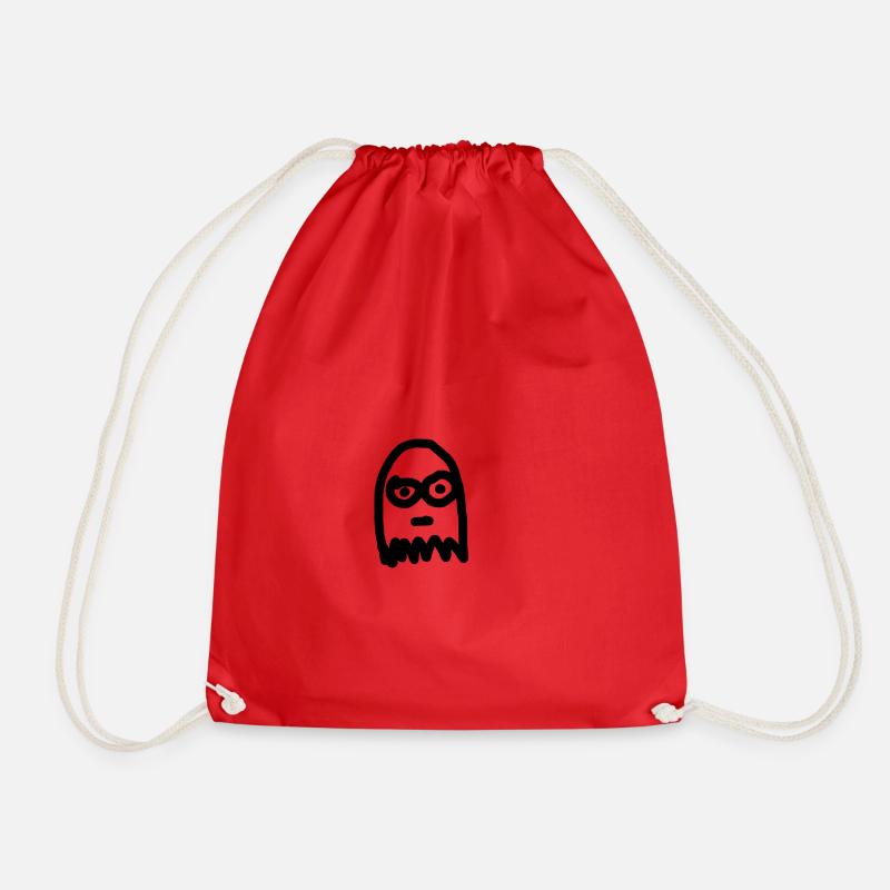 Ghost - Drawstring Bag - red