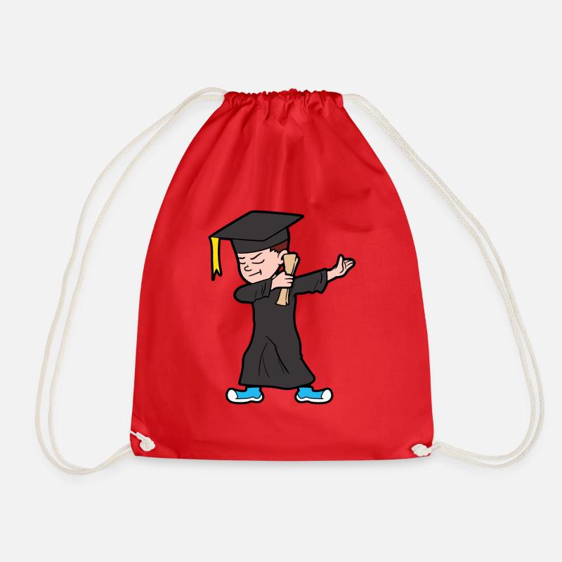 Dabbing Dab Abschluß Diplom Student Studium Abitur - Turnbeutel - Rot