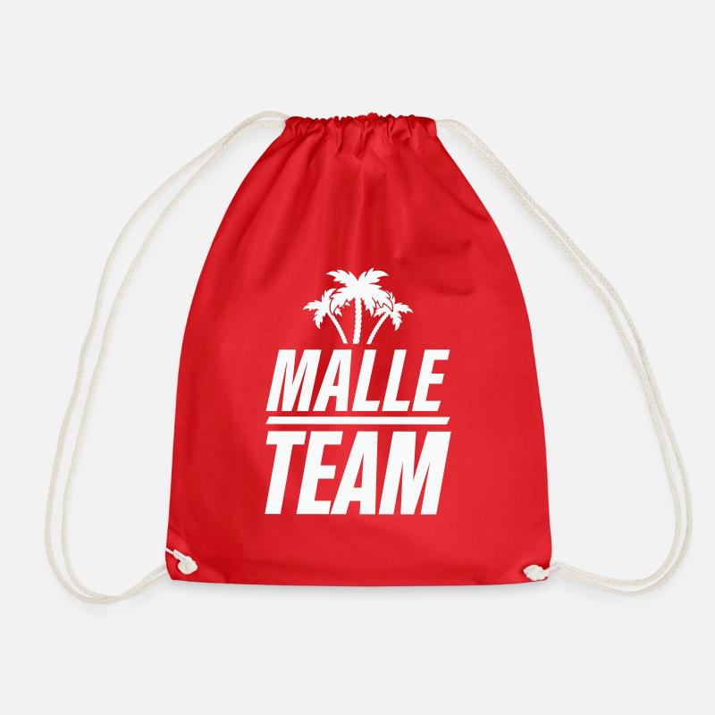 Malle Team - Drawstring Bag - red