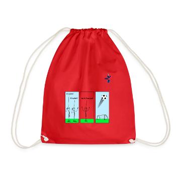 Its a bird, Its a plane, No its Timos ball - Drawstring Bag - red - Front