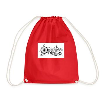 20250225 010550 0000 - Drawstring Bag - red - Front