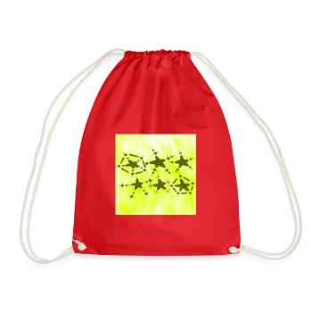 6 ÉTOILES JAUNE SOURIANT - Sac de sport léger - rouge - Devant