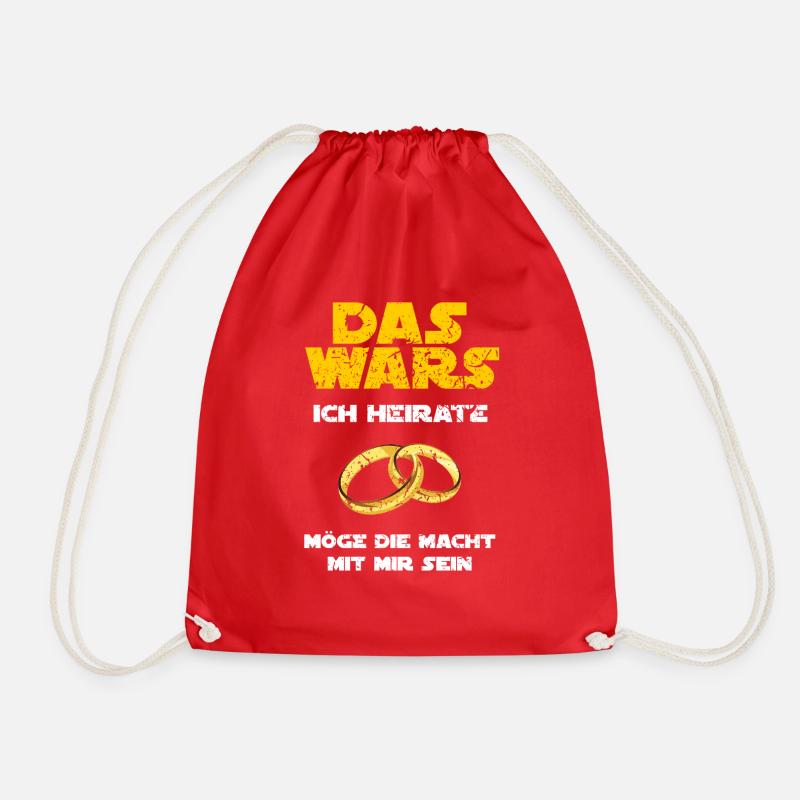 Bachelor - Drawstring Bag - red