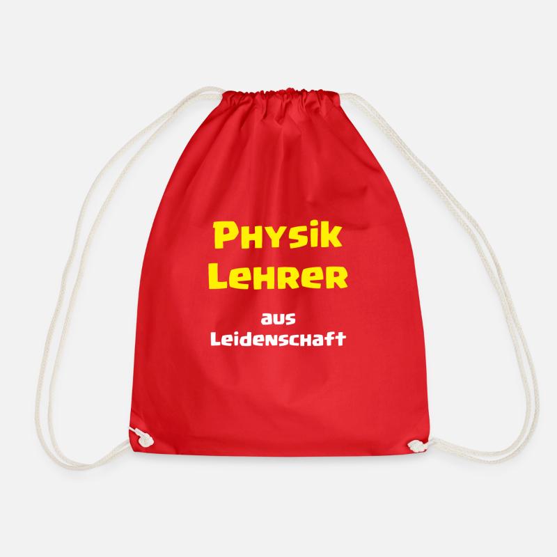 Physik Lehrer aus Leidenschaft - Turnbeutel - Rot