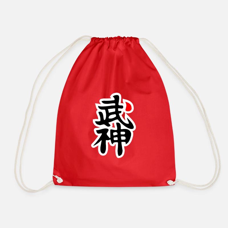 BUJIN KANJI BUJINKAN - Drawstring Bag - red