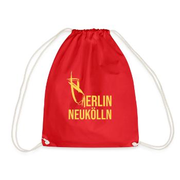 Berlin Neukölln T-Shirt - Turnbeutel - Rot - Vorne