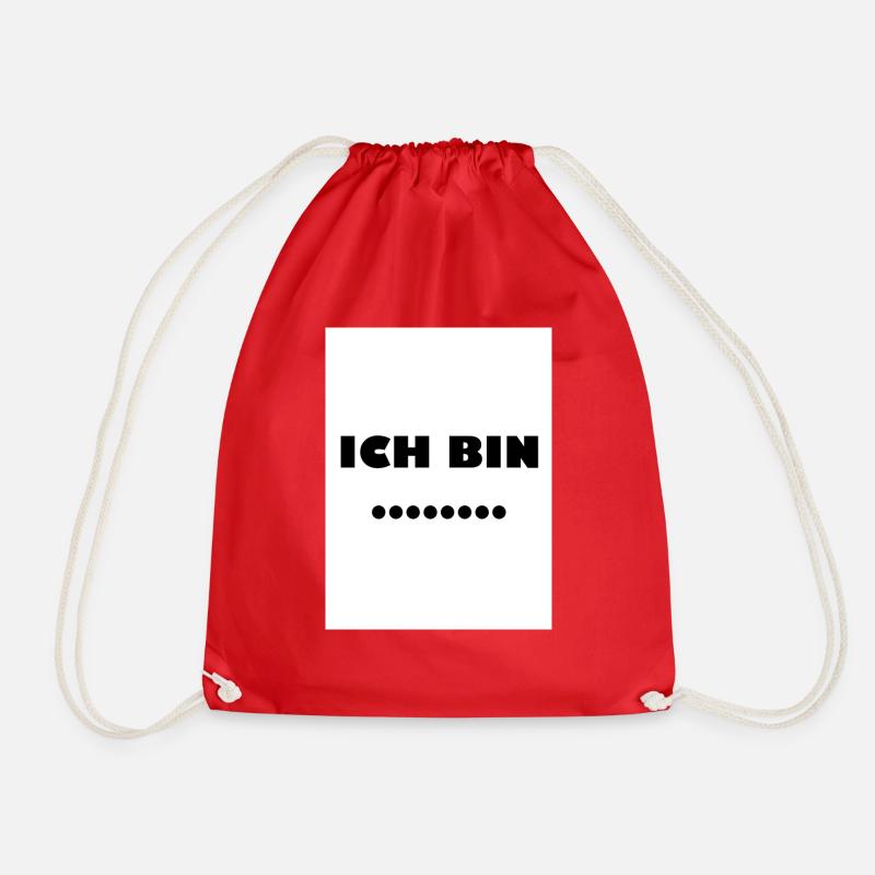ich bin - Turnbeutel - Rot