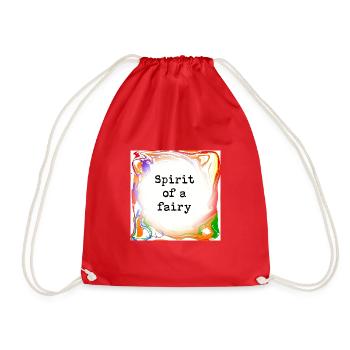Spirit of a fairy - Drawstring Bag - red - Front