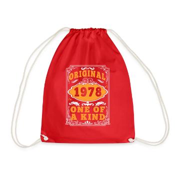 Vintage Né(e) en 1978 made in 1978 47 ans. Art_20 - Sac de sport léger - rouge - Devant