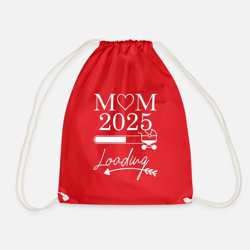 mom loading 2025 - Turnbeutel - Rot