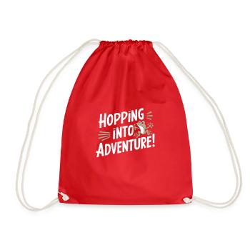 Amphibian frog hunter enthusiast, frog trapping - Drawstring Bag - red - Front