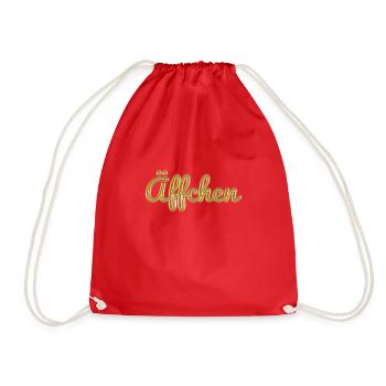 Monkeys - Drawstring Bag - red - Front