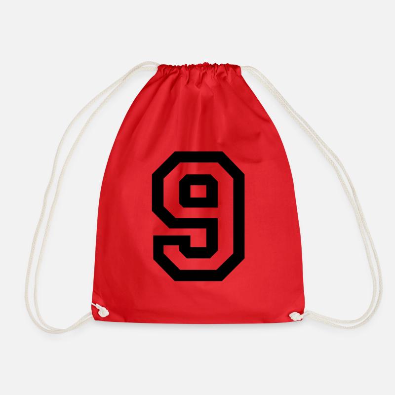 9 - Drawstring Bag - red