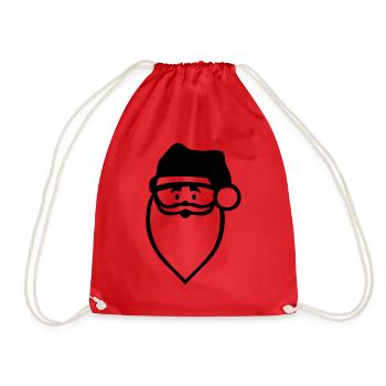 le père noël - Sac de sport léger - rouge - Devant
