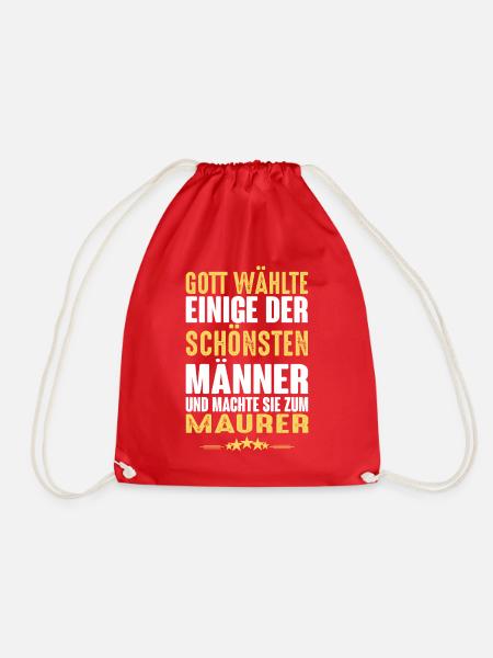 Maurer - Maurer - Turnbeutel - Rot