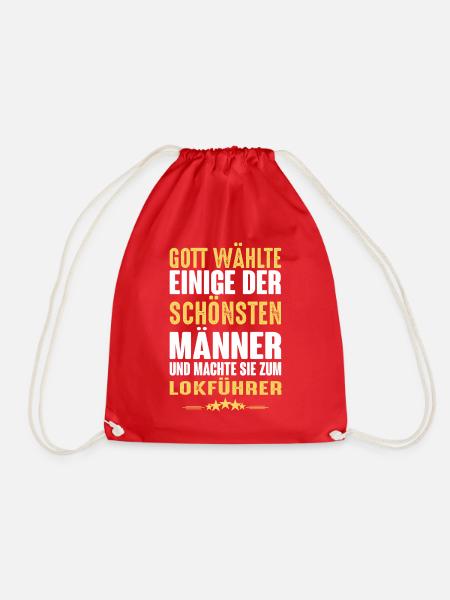 Lokführer - Turnbeutel - Rot