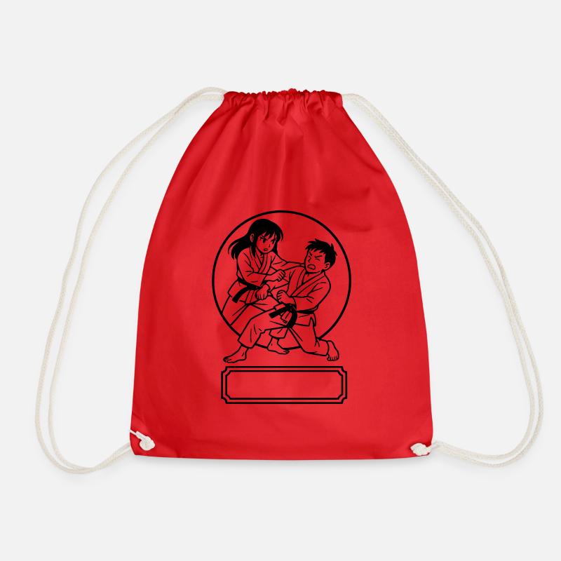 Manga Judo - Drawstring Bag - red