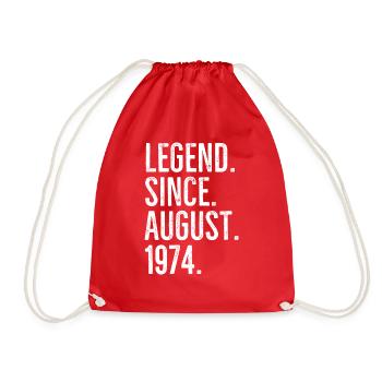 Légende depuis août 1974 - Sac de sport léger - rouge - Devant