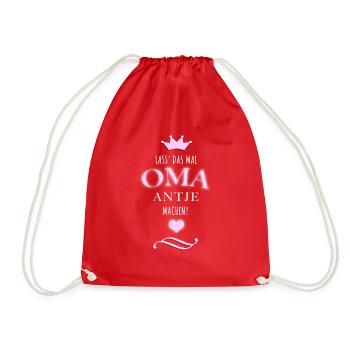 Oma Antje - Turnbeutel - Rot - Vorne
