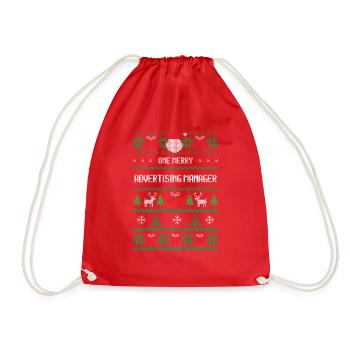 One Merry Advertising Manager - Drawstring Bag - red - Front