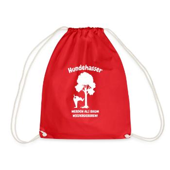 chien chien amoureux chiot - Sac de sport léger - rouge - Devant