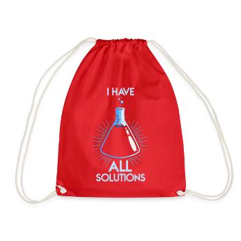 Chimie Chimiste Professeur de chimie Drôle de science - Sac de sport léger - rouge - Devant