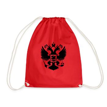 russia - Drawstring Bag - red - Front